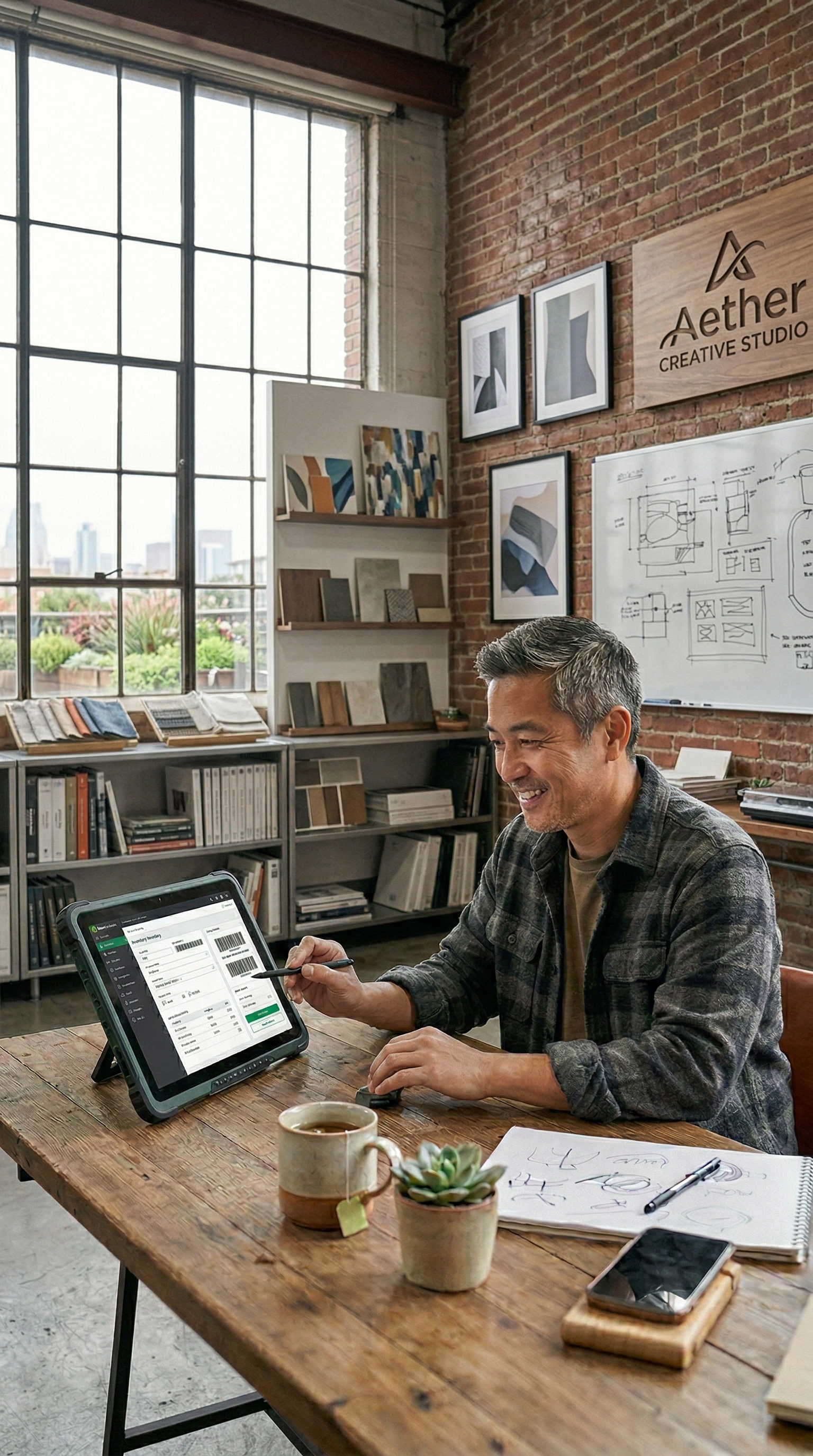 Seller analizando datos en tablet